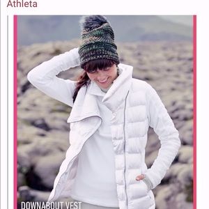 Sold! ATHLETA  down white vest, size small